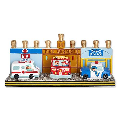 First Responder Chanukah Menorah